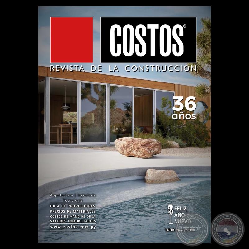 COSTOS Revista de la Construcción - Nº 340 - Enero 2024